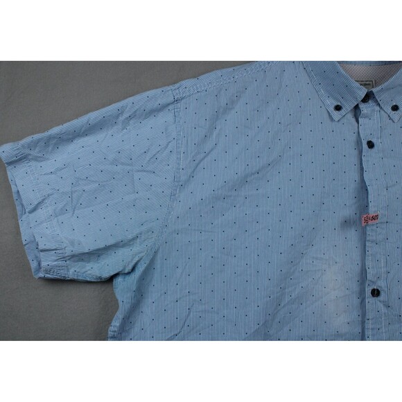 Alexander Julian Colours Shirt Mens 2XL XXL Striped Dot  Button Up Button Collar - Picture 7 of 14